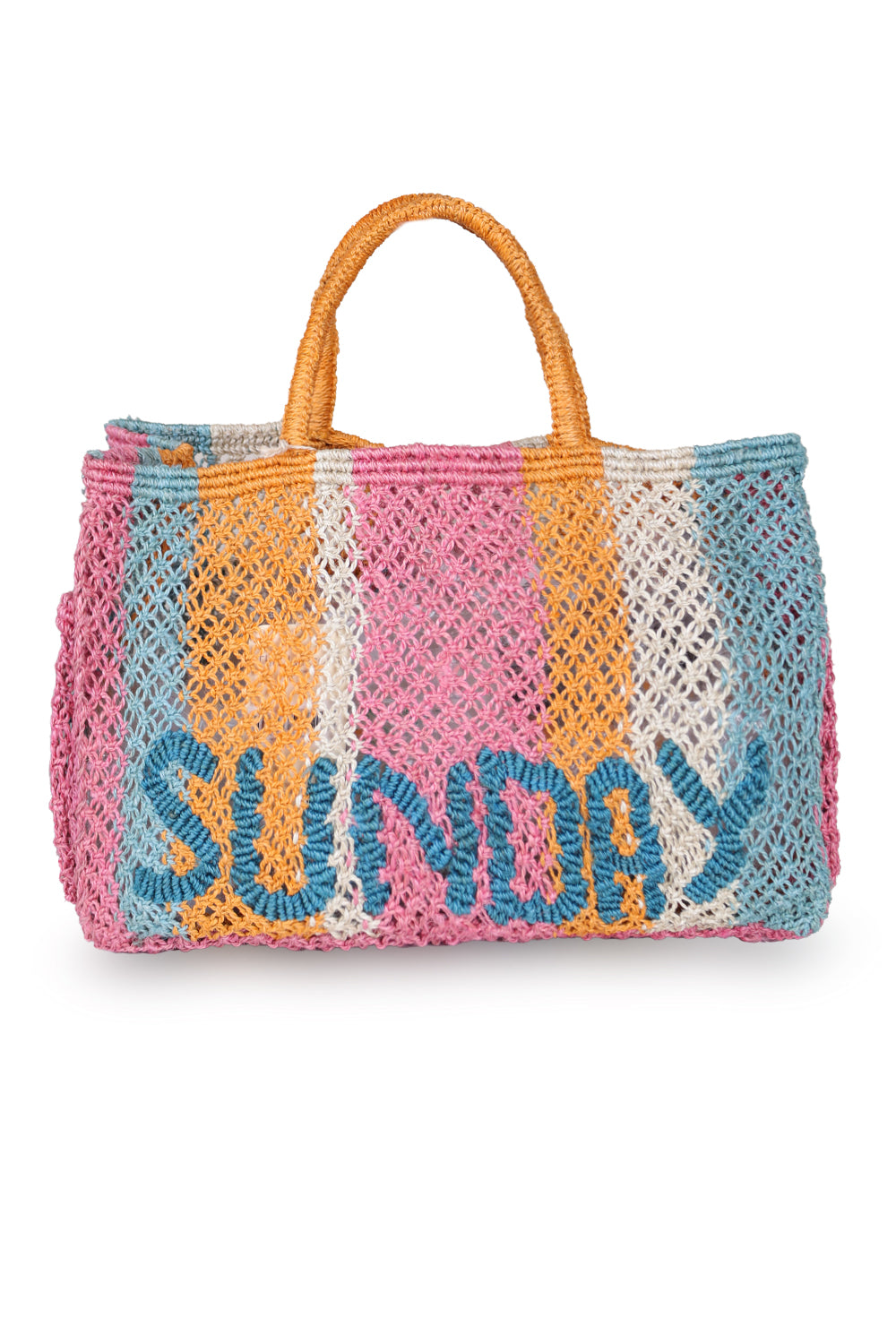 Load image into Gallery viewer, Henry Sunday Multi Pink Jute Bag
