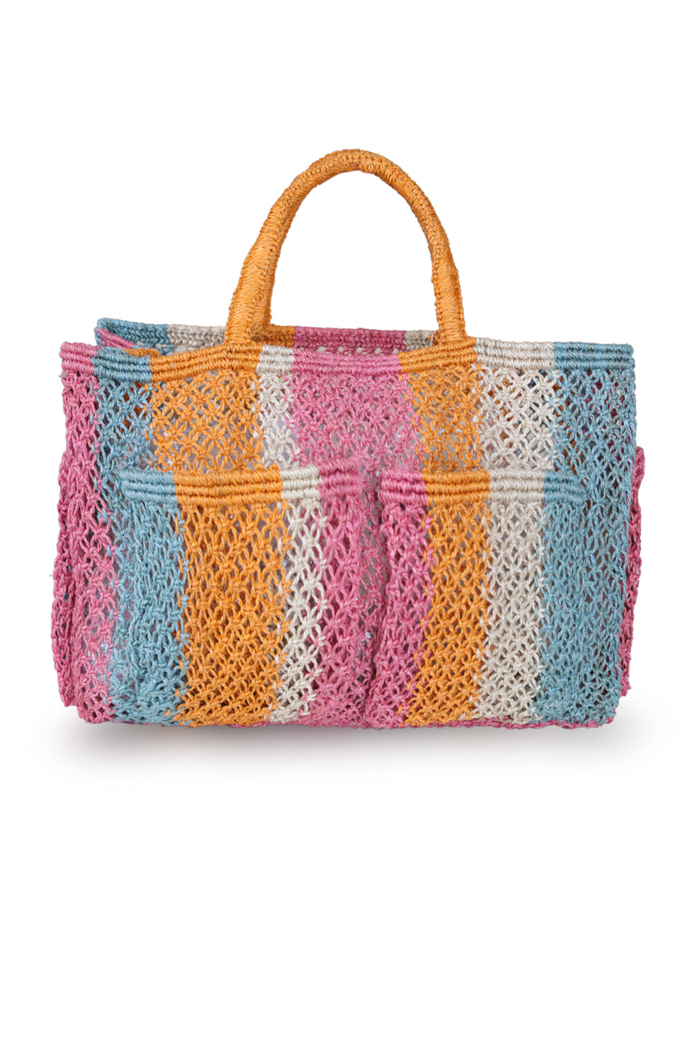 Load image into Gallery viewer, Henry Sunday Multi Pink Jute Bag
