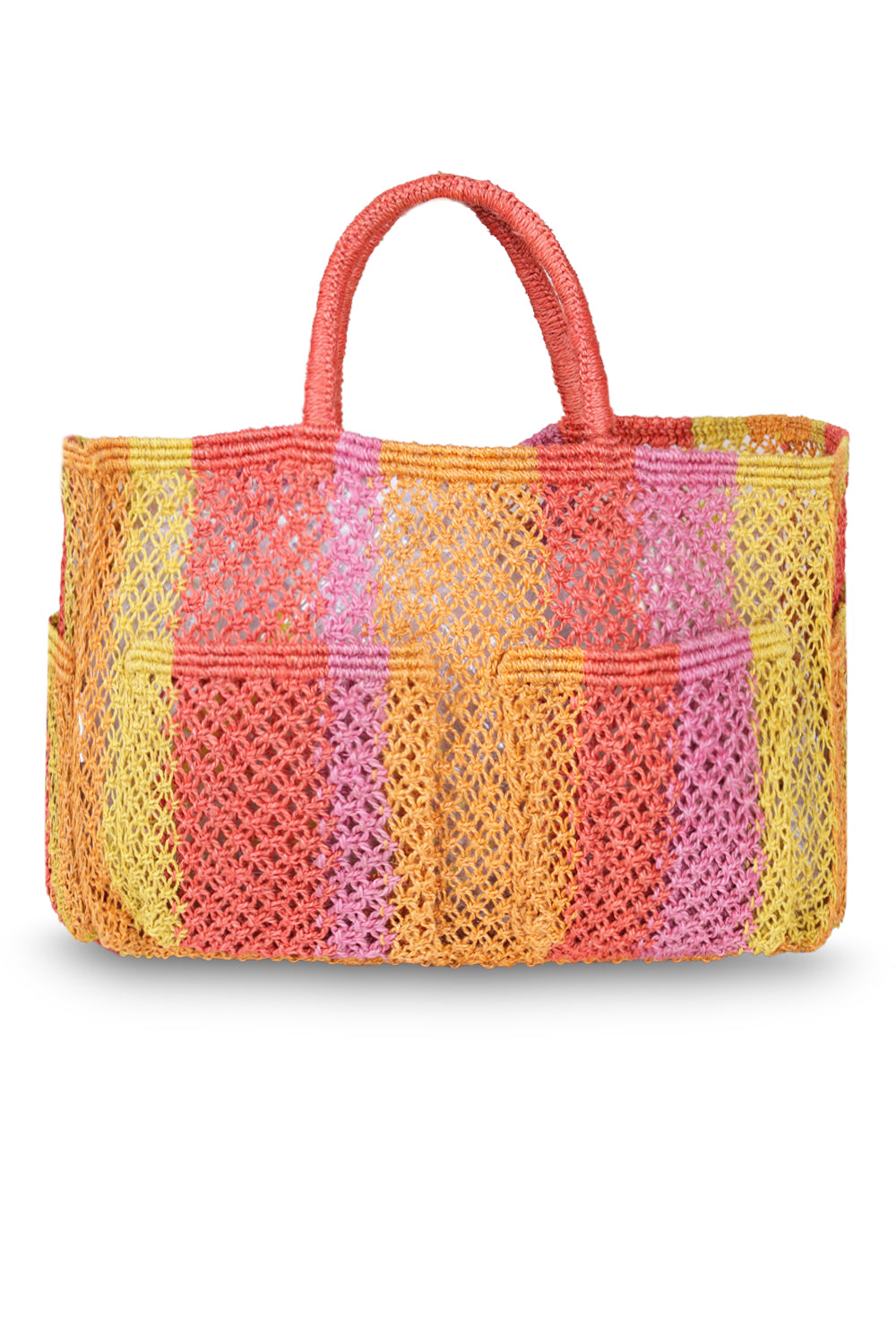 Load image into Gallery viewer, Henry Sunday Raspberry Jute Bag

