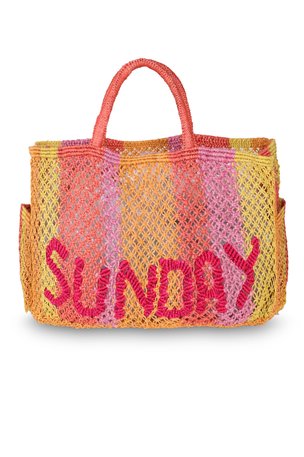 Load image into Gallery viewer, Henry Sunday Raspberry Jute Bag
