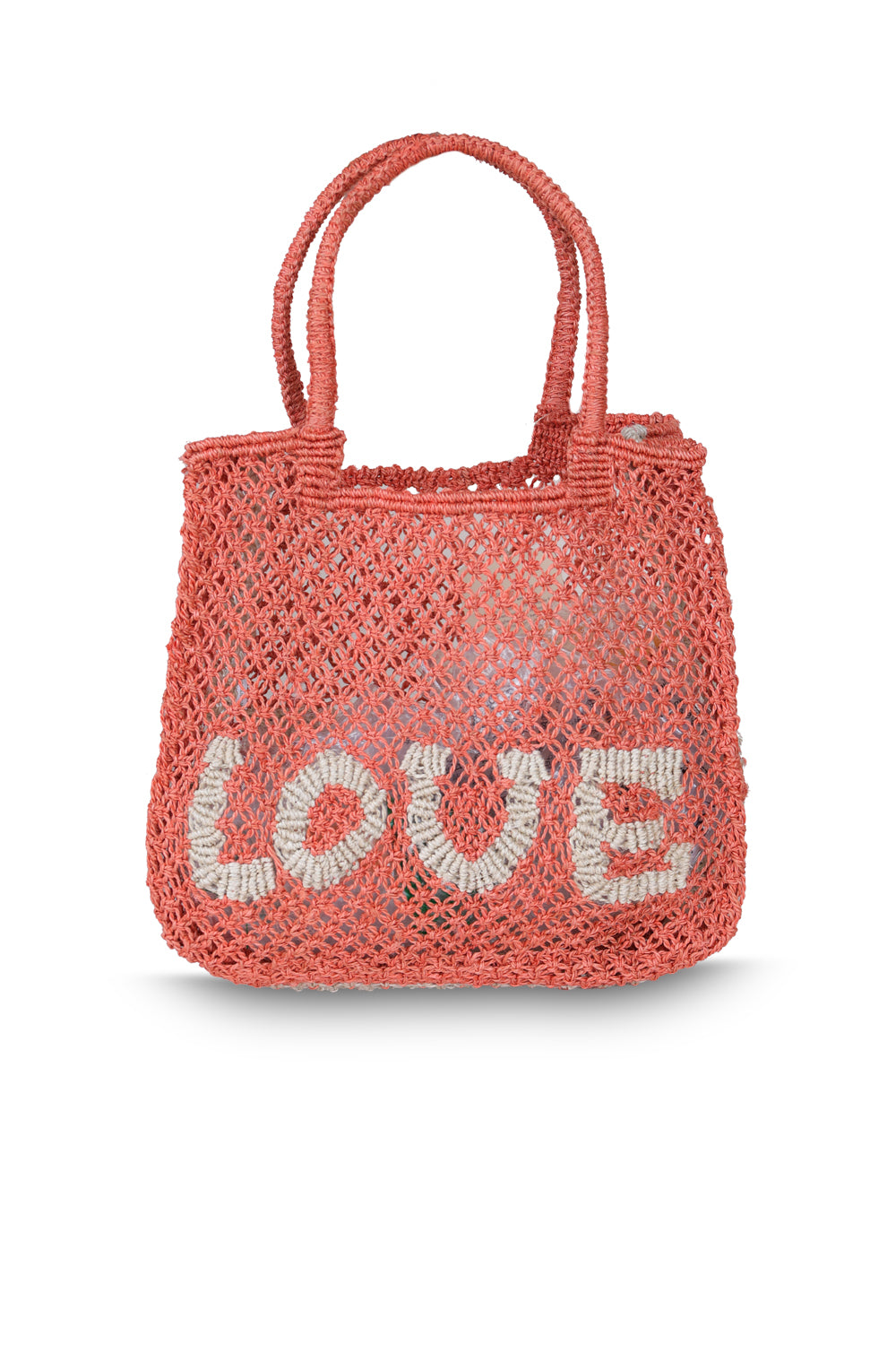 Load image into Gallery viewer, Lucy Love Peach Jute Bag
