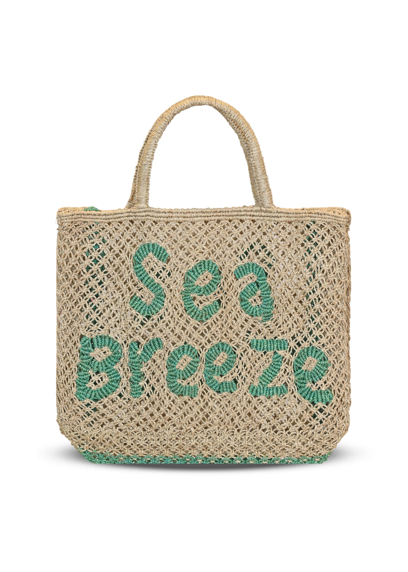 Sea Breeze Jute Bag Aqua