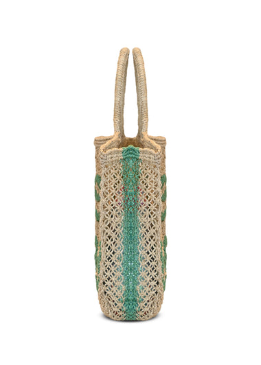 Sea Breeze Jute Bag Aqua - Bag