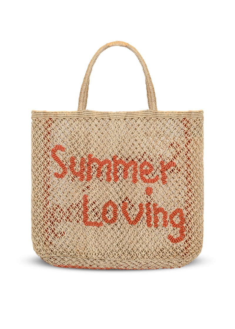 Summer Loving Jute Bag Peach
