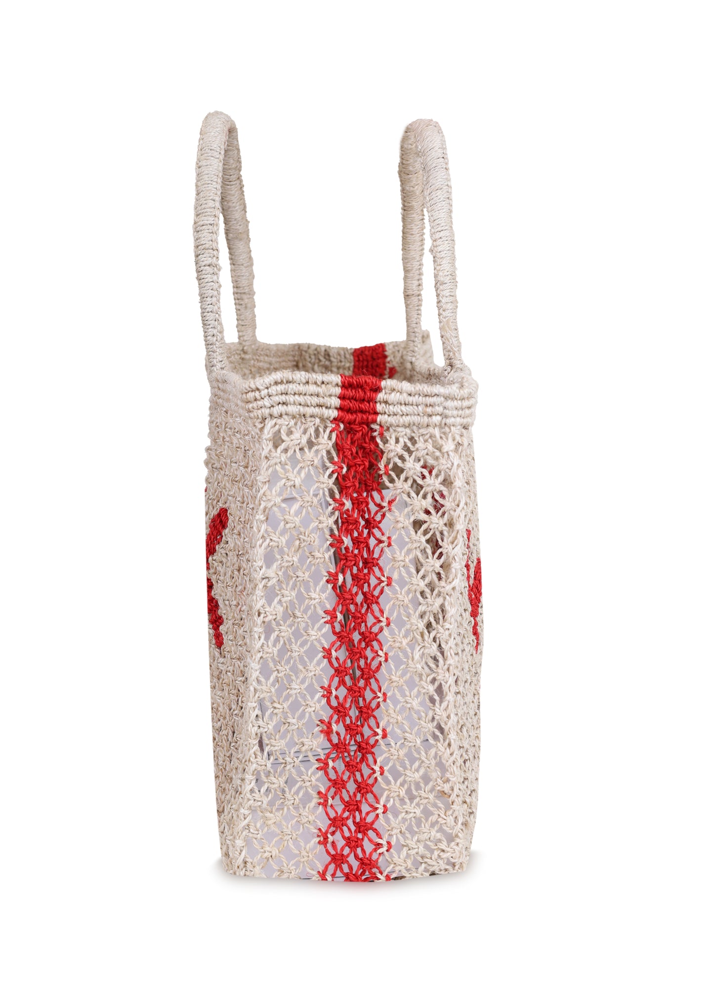 Load image into Gallery viewer, Weekend Jute Bag Natural/Hot Pink
