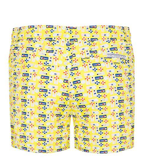 Load image into Gallery viewer, Mens Swim Board Shorts with Beach Print - Swim Shorts
