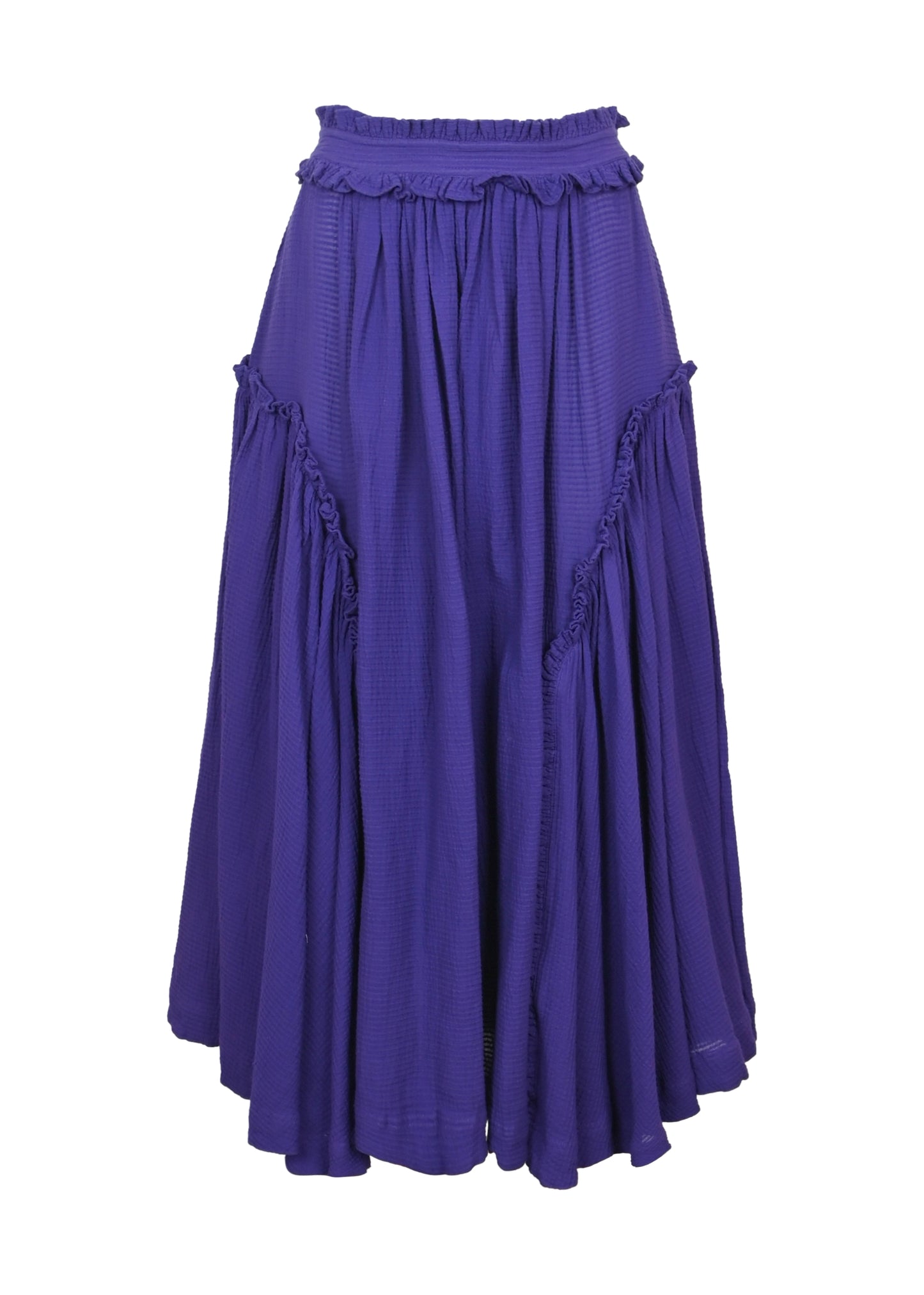 Load image into Gallery viewer, Bolide Skirt Plain Waffle Violette - Skirt
