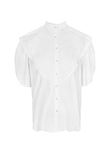 Cruz Cappa Shirt Plain Off White - Top