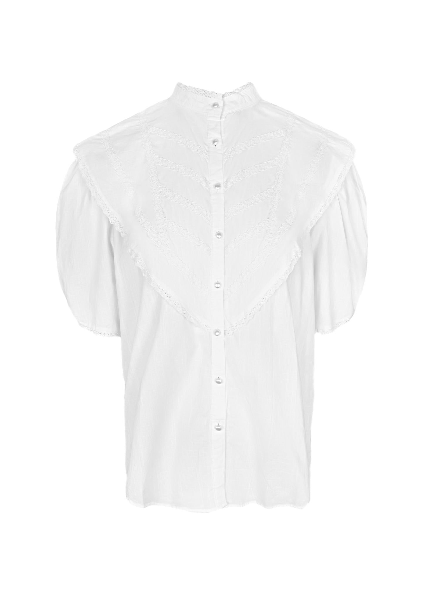 Load image into Gallery viewer, Cruz Cappa Shirt Plain Off White - Top
