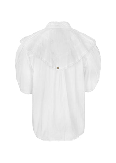 Cruz Cappa Shirt Plain Off White - Top