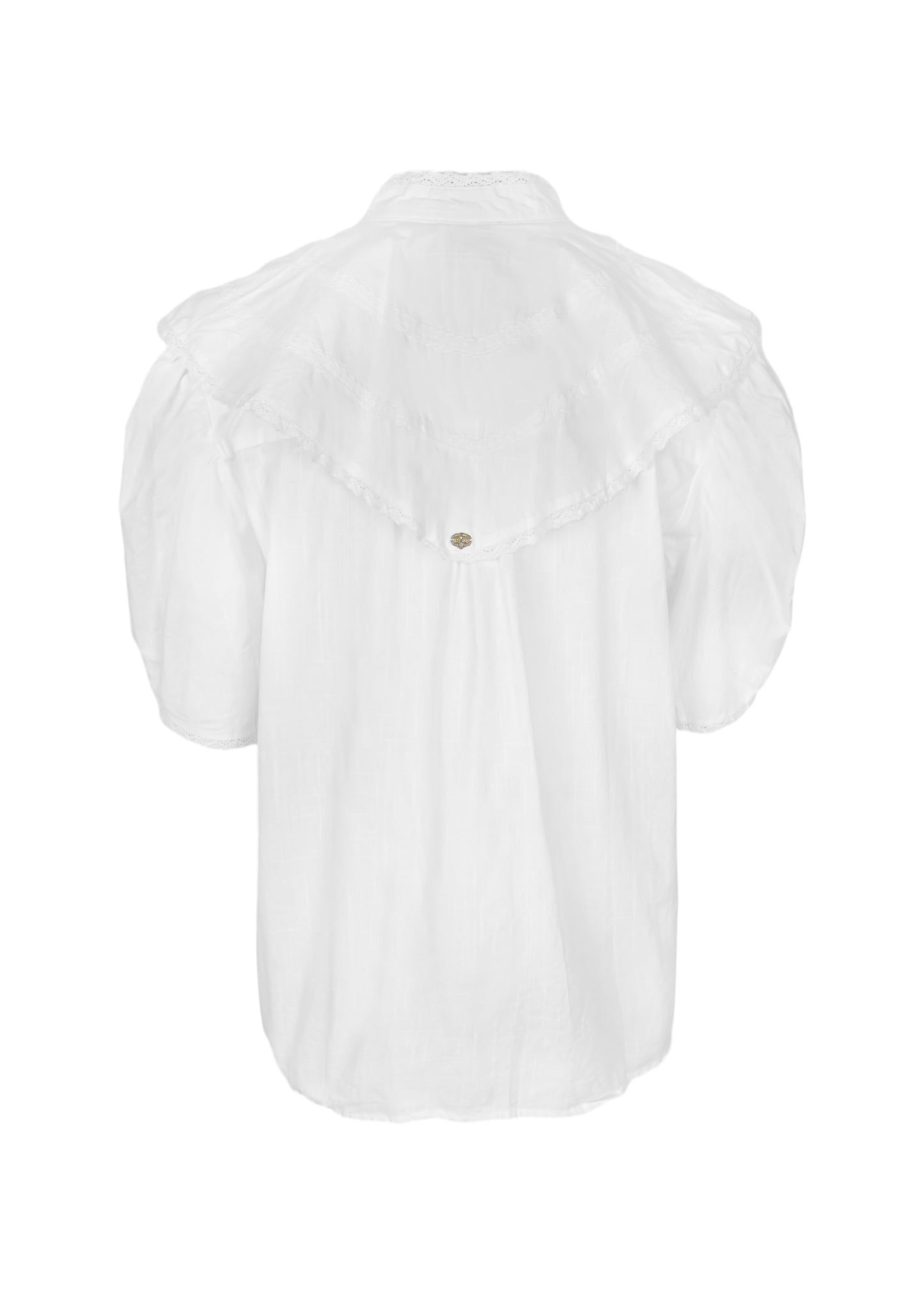 Load image into Gallery viewer, Cruz Cappa Shirt Plain Off White - Top
