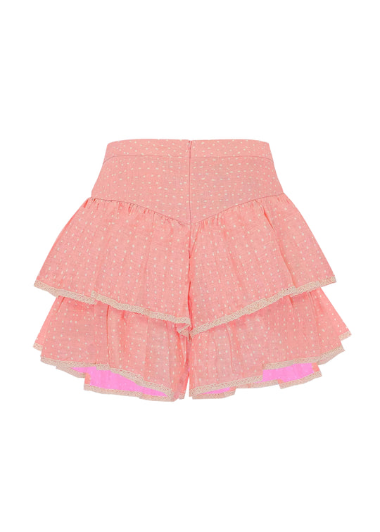 Gabrielle Short Random Dot Baby Pink - Shorts