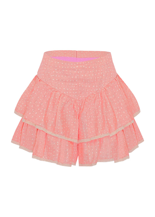 Gabrielle Short Random Dot Baby Pink - Shorts