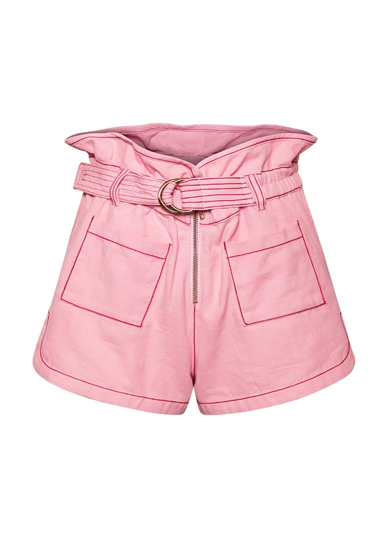 Highlight Stitching Berlin Shorts Baby Rose