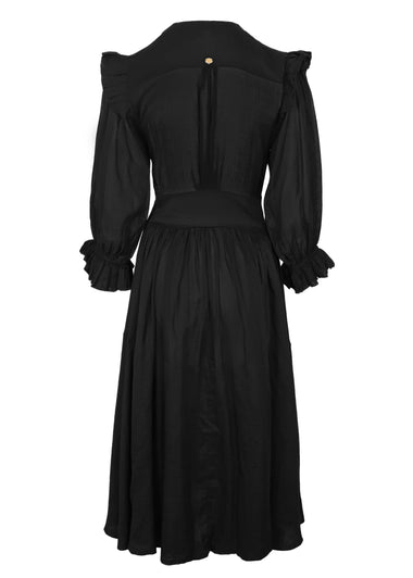 Jacobella Bow Dress Noir - Dress