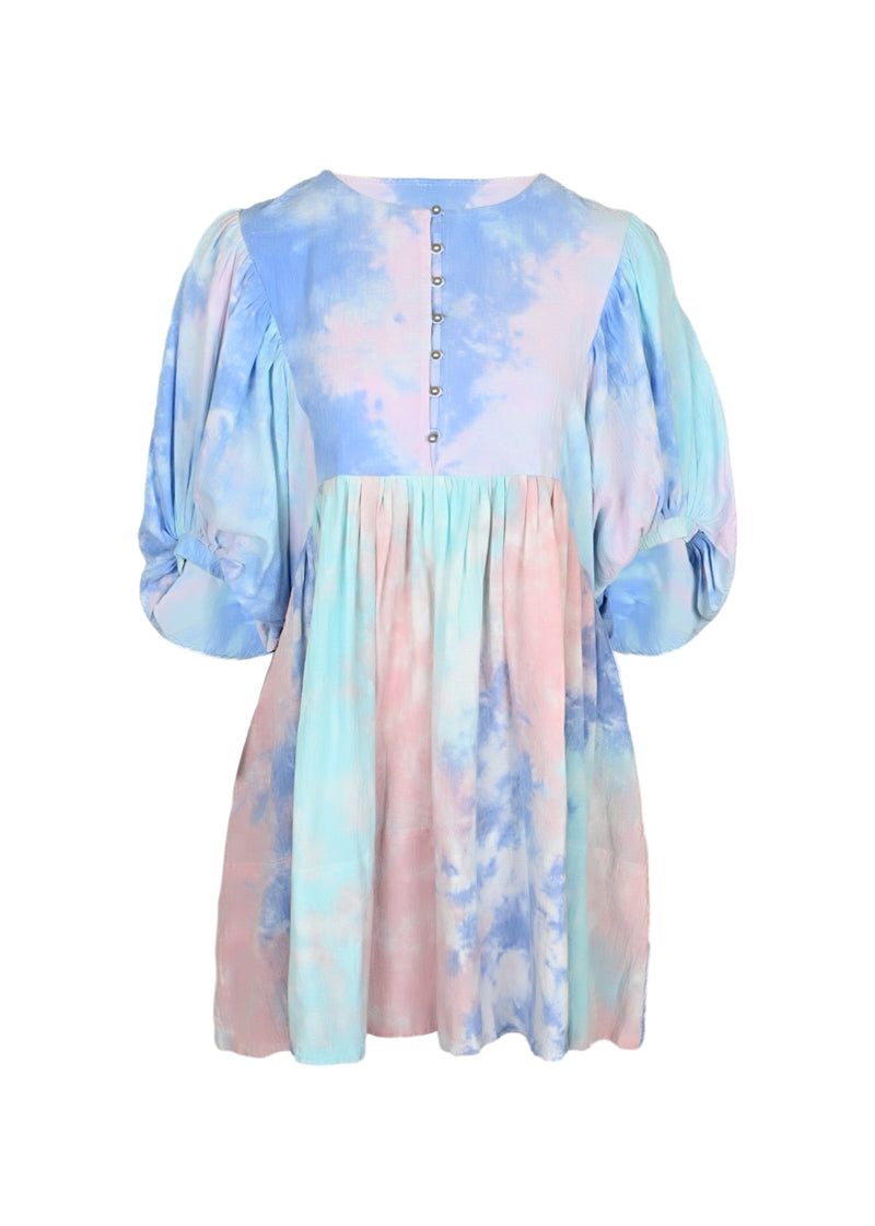 Madhu Mini Dress Candy Sky Tie Dye