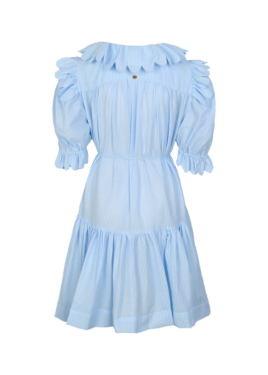 Vivier Scallop Mini Dress Denim - Dress