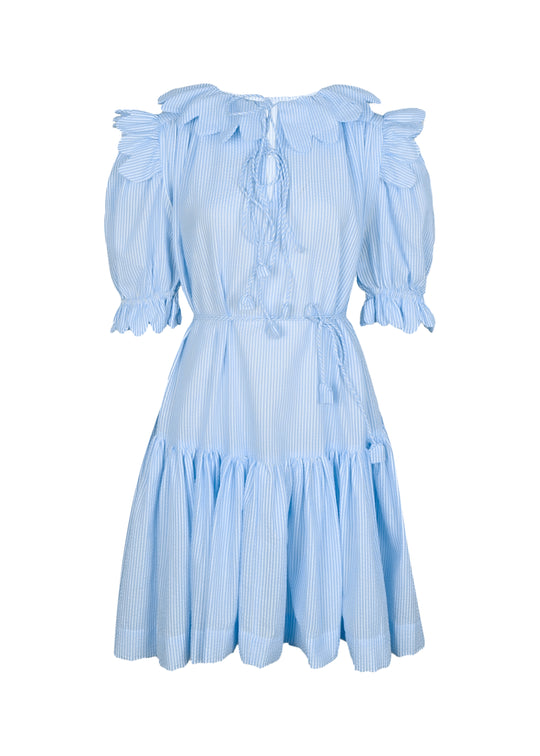 Vivier Scallop Mini Dress Denim - Dress
