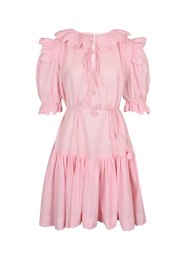 Vivier Scallop Mini Dress Pink - Dress