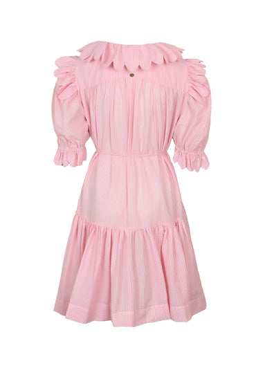 Vivier Scallop Mini Dress Pink - Dress