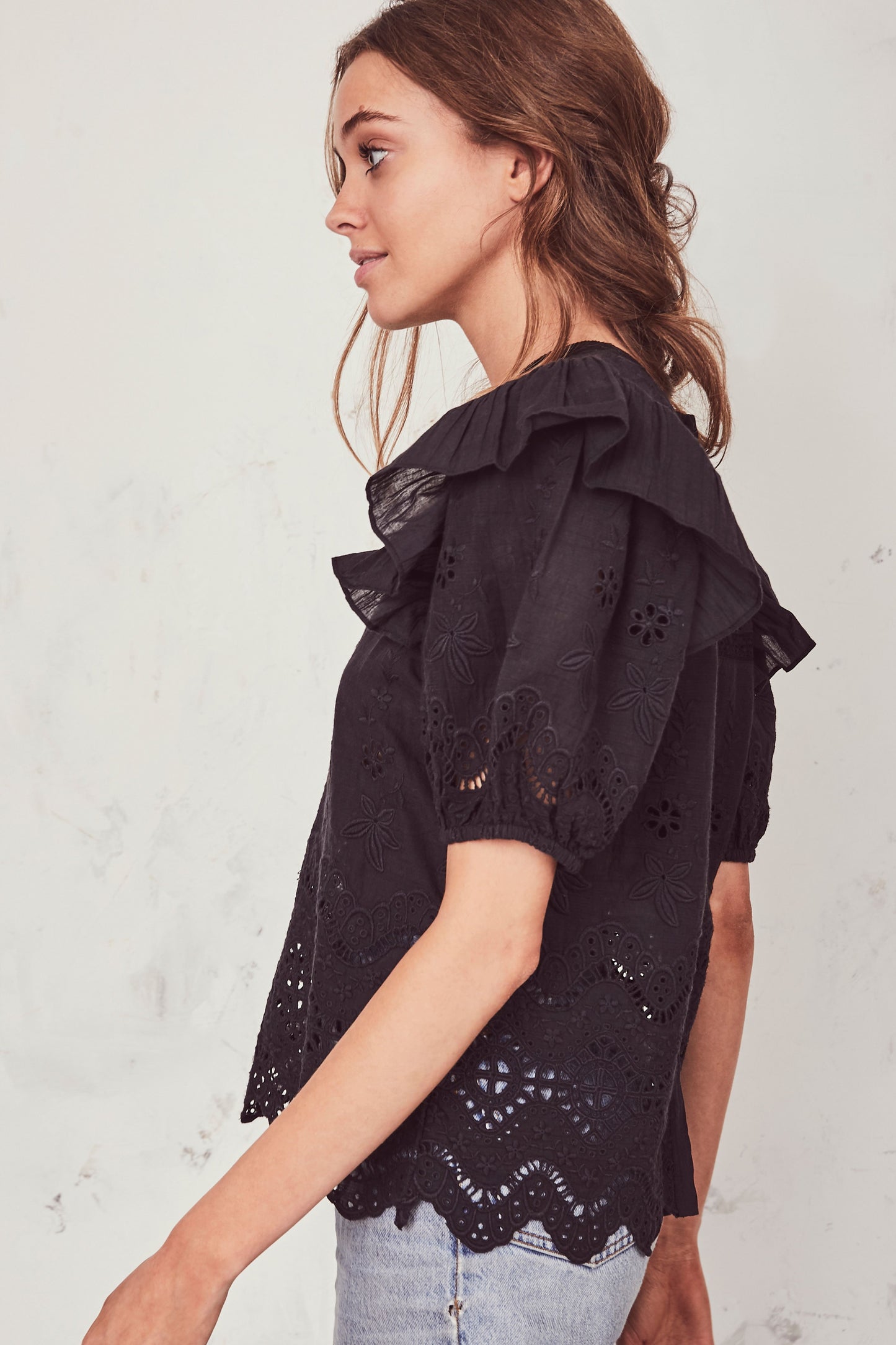 Load image into Gallery viewer, Tilda Top Black - Top
