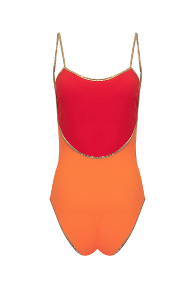 Bridgehampton Reversible One Piece Orange/Red
