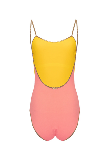 Bridgehampton Reversible One Piece Yellow/Pink