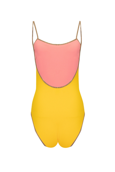 Bridgehampton Reversible One Piece Yellow/Pink
