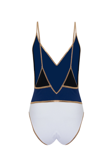 Shinnecock One Piece Black/Navy/White