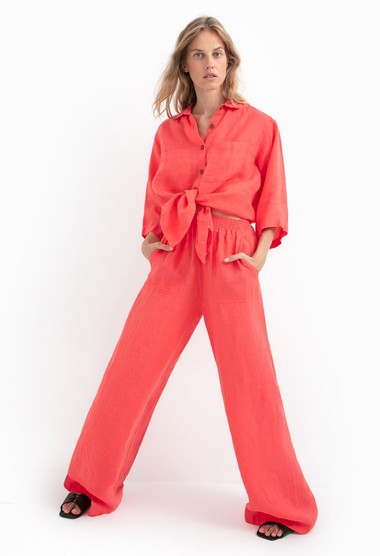 Top And Pants Set Coral - Set