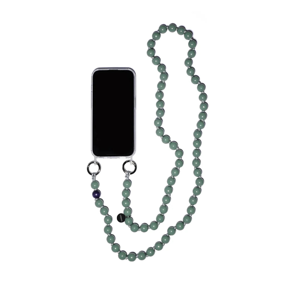 Load image into Gallery viewer, Phone Crossbody Chain Olive Green - Phone Charms
