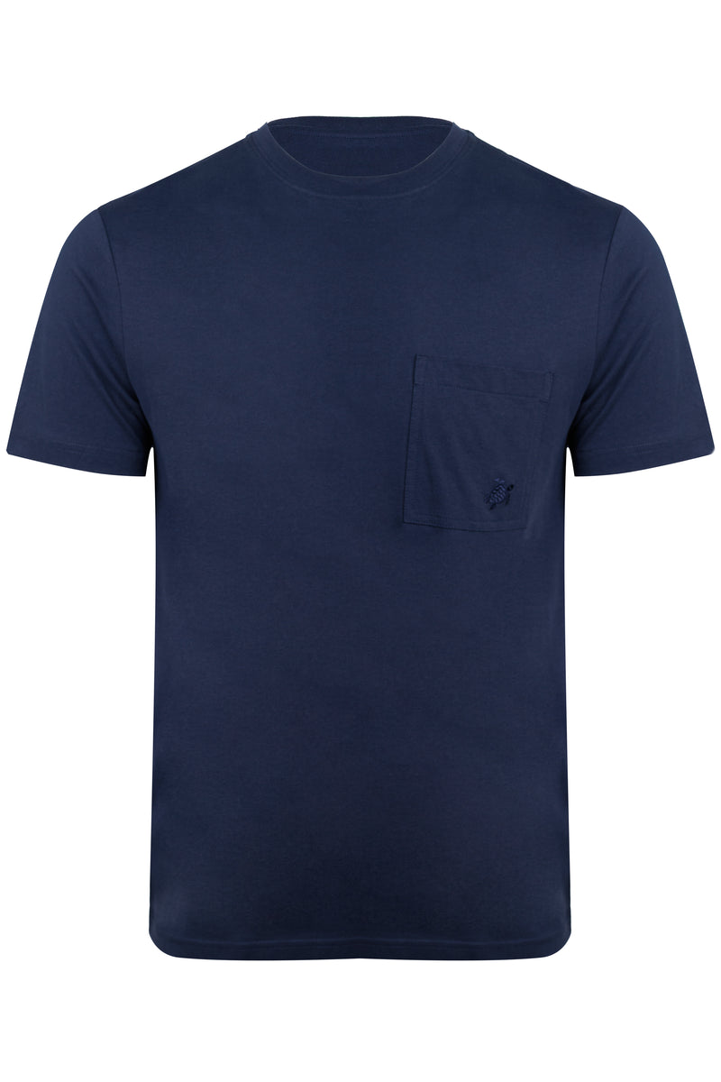 Men Comfort fit Organic Cotton T-Shirt Solid Navy
