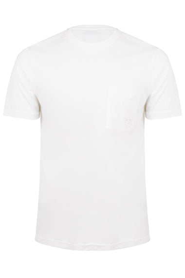 Men Comfort fit Organic Cotton T-Shirt Solid Chalk