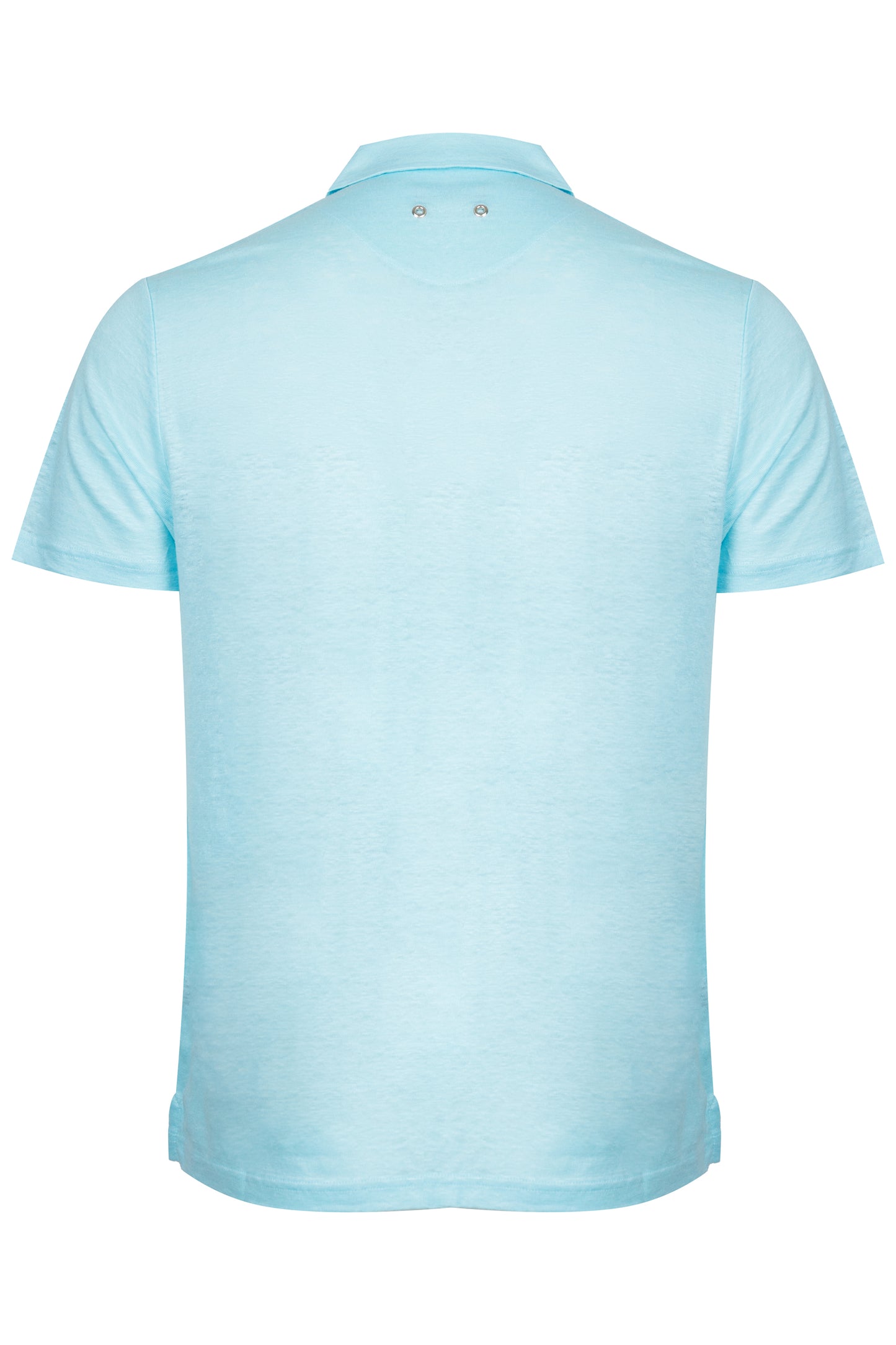 Load image into Gallery viewer, Men Linen Jersey Polo Shirt Solid Oxygene
