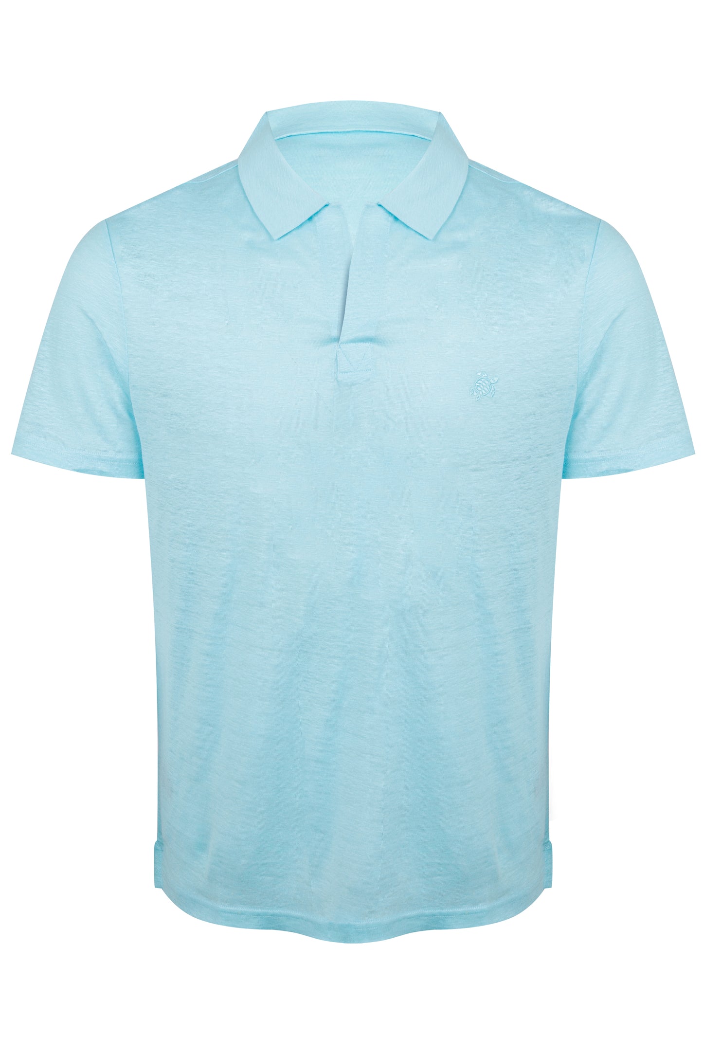 Load image into Gallery viewer, Men Linen Jersey Polo Shirt Solid Oxygene
