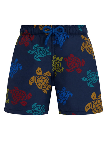 Boys Swim Shorts Ronde Des Tortues Tricolor Navy Blue
