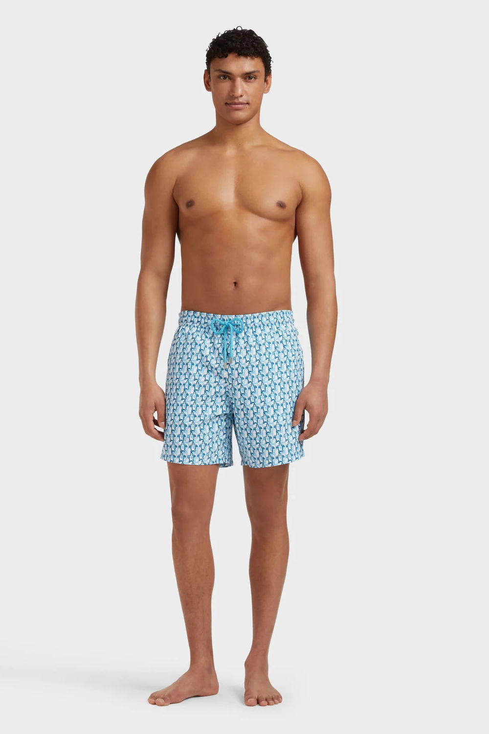 Men Swim Shorts Turtles Net