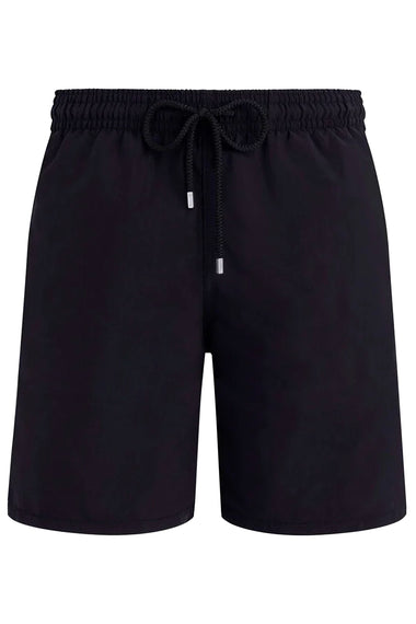 Men Linen Bermuda Short Cargo Pockets Black