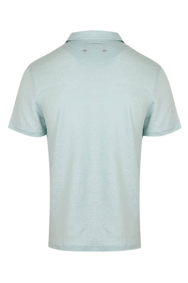 Men Linen Jersey Polo Shirt Pacific