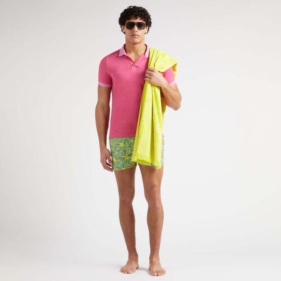 Load image into Gallery viewer, Men Organic Cotton Polo Shirt Solid Petunia
