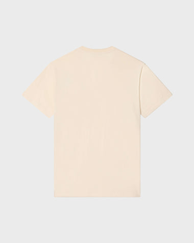 Men Organic Cotton T-shirt Big Turtle Embroidery Off White