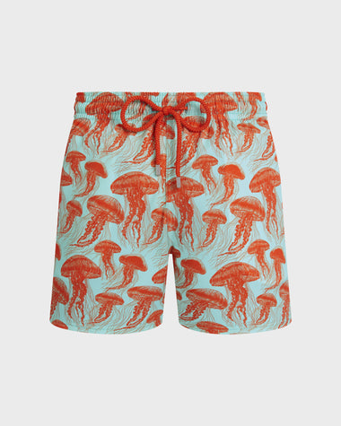 Men Stretch Swim Shorts Jellyfish Dance Caribbean