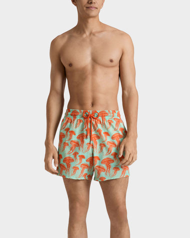 Men Stretch Swim Shorts Jellyfish Dance Caribbean