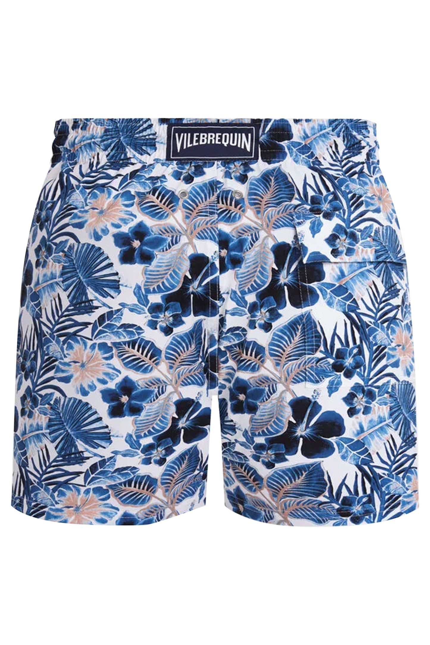 Load image into Gallery viewer, Men Stretch Short Swim Shorts Island Flowers
