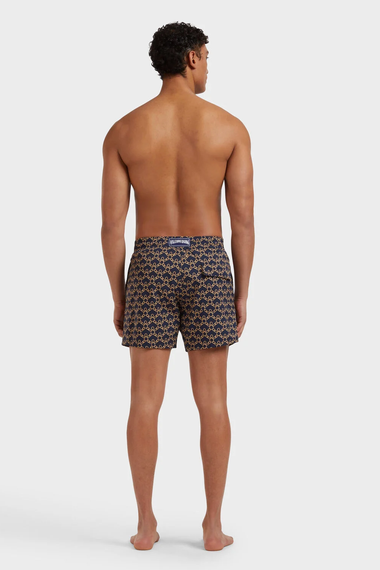 Men Stretch Short Swim Shorts Turtles Chain