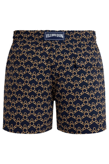 Men Stretch Short Swim Shorts Turtles Chain