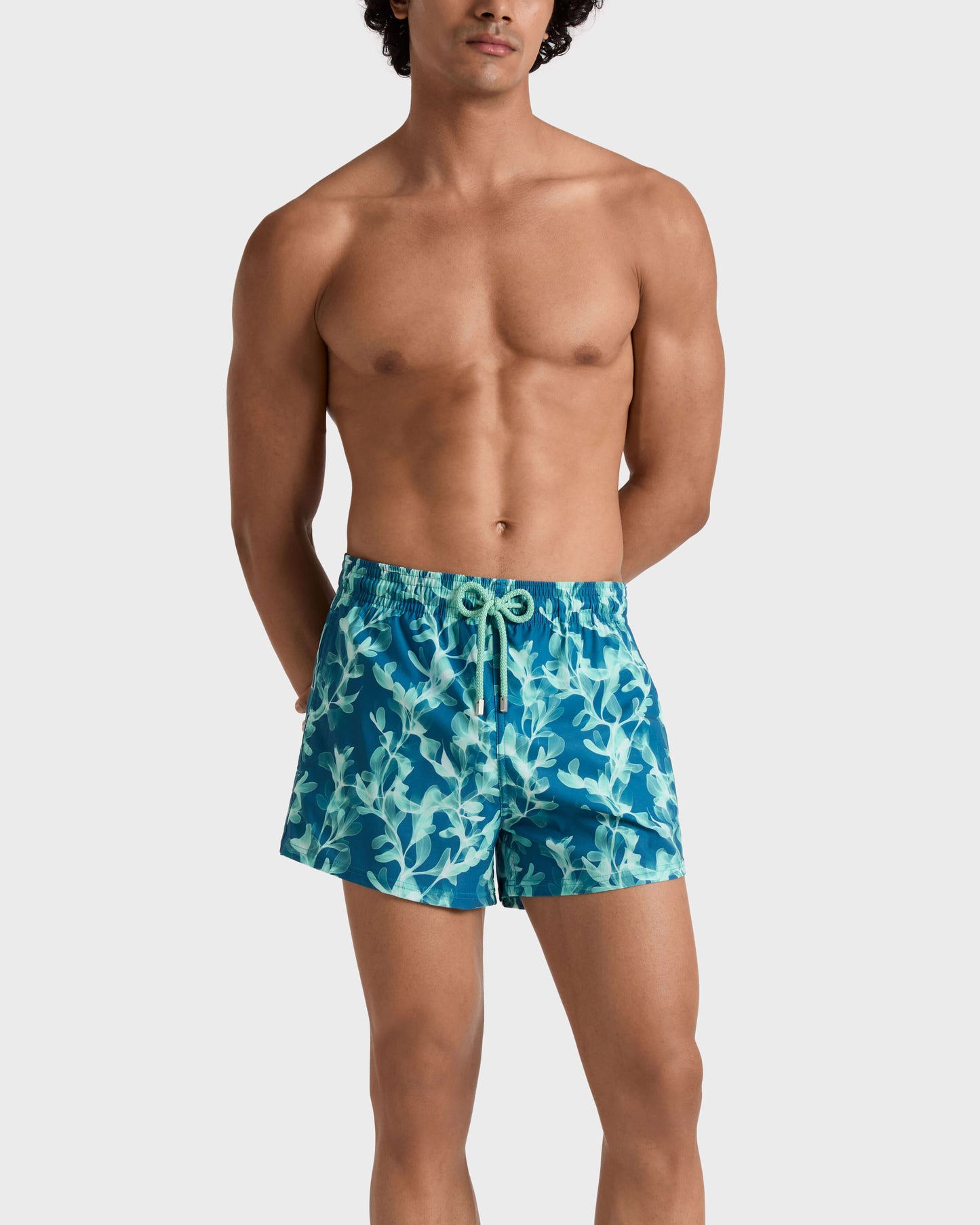 Load image into Gallery viewer, Men Stretch Swim Shorts X-Ray Seaweed Coin Coin
