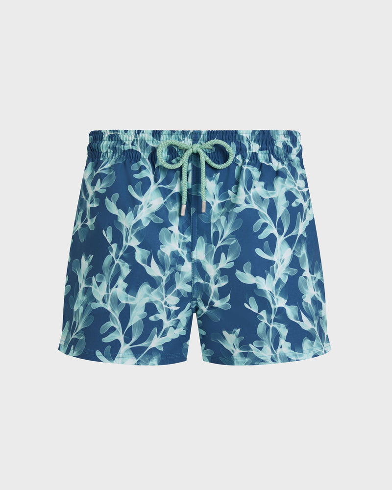 Men Stretch Swim Shorts X-Ray Seaweed Coin Coin