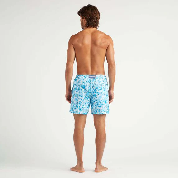 Load image into Gallery viewer, Men Swim Short Ultra Light-Packable Iced Turtles
