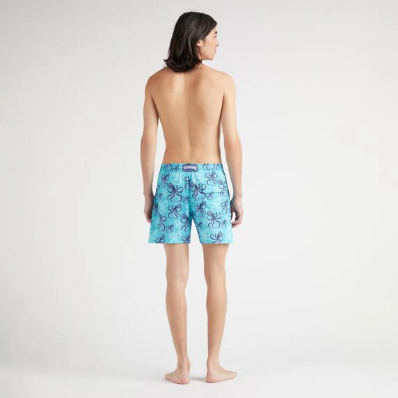 Load image into Gallery viewer, Men Stretch Swim Shorts Poulpes
